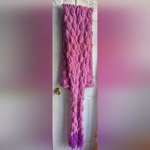 Pink And Purple Crochet Mermaid Blanket